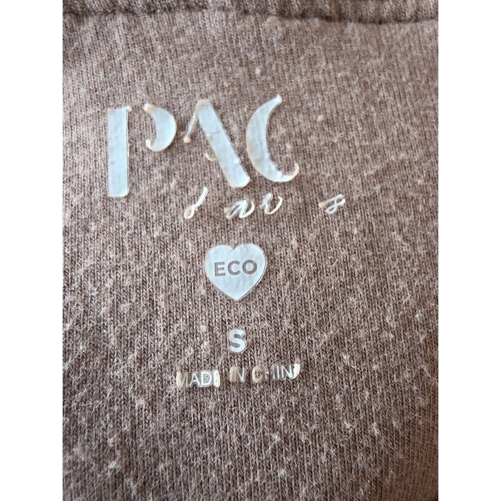 Pact Women's Jogger Pants Size S Brown Organic Cotton Athleisure Sweatpants - Picture 6 of 8
